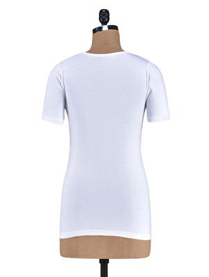solid white cotton spandex top - 1249715 - Standard Image - 3