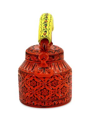 dark orange painted aluminium tea kettle - 1250360 - Standard Image - 3