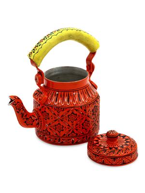 dark orange painted aluminium tea kettle - 1250360 - Standard Image - 6