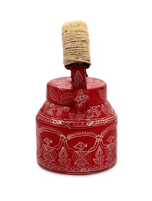 maroon painted tea kettle - 1250369 - Standard Image - 3