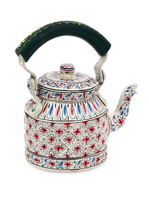 white painted aluminium tea kettle - 1250370 - Standard Image - 2