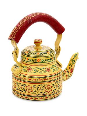 yellow painted aluminium tea kettle - 1250371 - Standard Image - 2