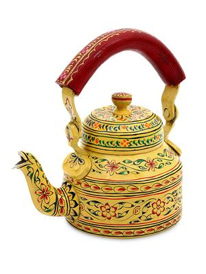 yellow painted aluminium tea kettle - 1250371 - Standard Image - 5