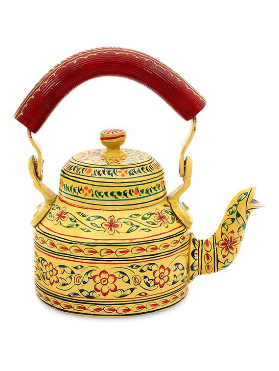 yellow painted aluminium tea kettle - 1250371 - Zoom Image - 1