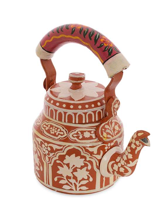 Buy Brown Painted Aluminium Tea Kettle for Unisex from Kaushalam for