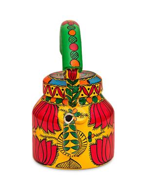 multicoloured lotus handpainted tea set (8pcs) - 1250433 - Standard Image - 7