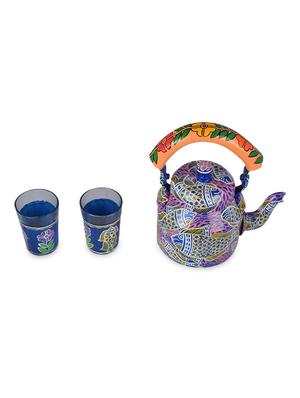 royal blue painted tea set - 1250448 - Standard Image - 2