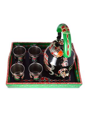 black hand painted tea set - 1250454 - Standard Image - 2