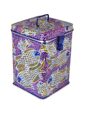 madhubani inspired handpainted container - 1250473 - Standard Image - 2