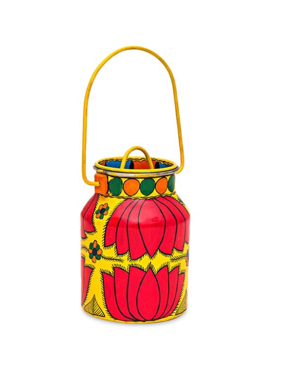 yellow painted bucket with lid - 1250480 - Zoom Image - 1