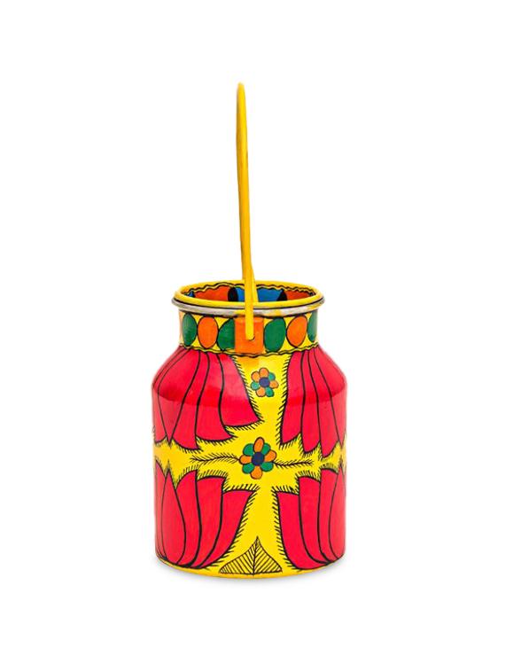 yellow painted bucket with lid - 1250480 - Zoom Image - 3