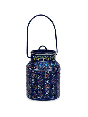 navy blue painted bucket with lid - 1250484 - Standard Image - 3