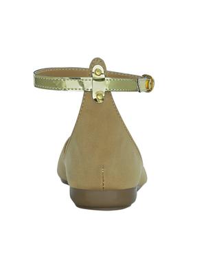 beige ankle strap ballerina - 12508715 - Standard Image - 3