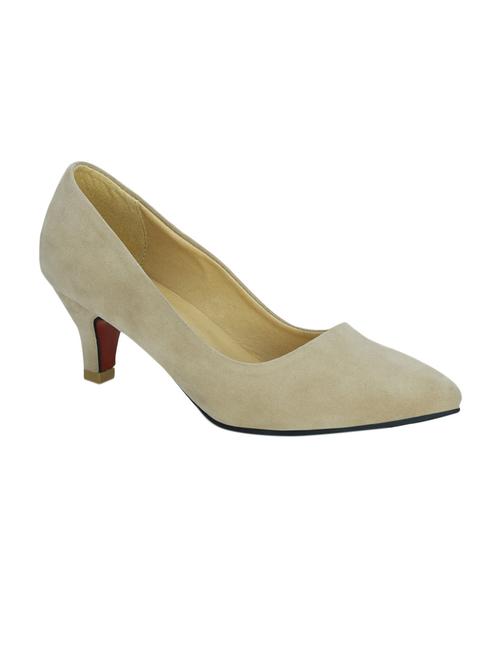 beige suede pump - 12508745 -  Standard Image - 0