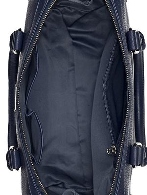 blue leather handbag with sling - 12512838 - Standard Image - 3