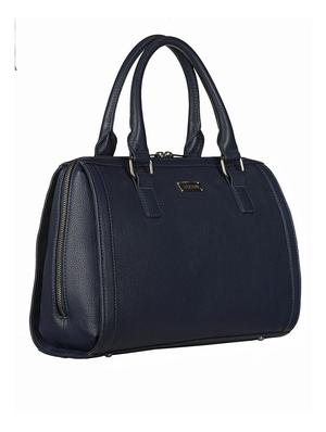 blue leather handbag with sling - 12512838 - Standard Image - 5