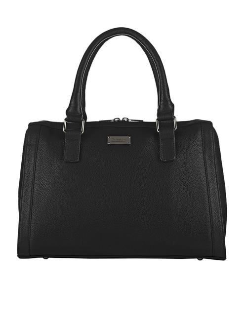 black leather handbag with sling - 12512839 -  Standard Image - 0