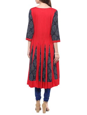 color block anarkali kurta - 12516620 - Standard Image - 3
