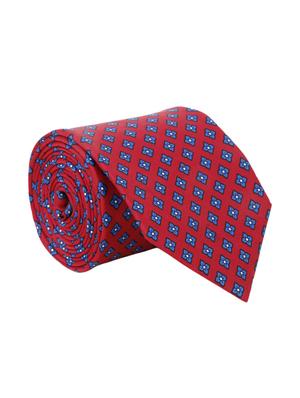 maroon & blue polyester tie - 12523180 - Standard Image - 2