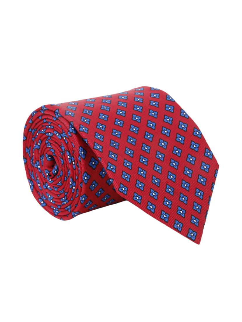 maroon & blue polyester tie - 12523180 - Zoom Image - 2