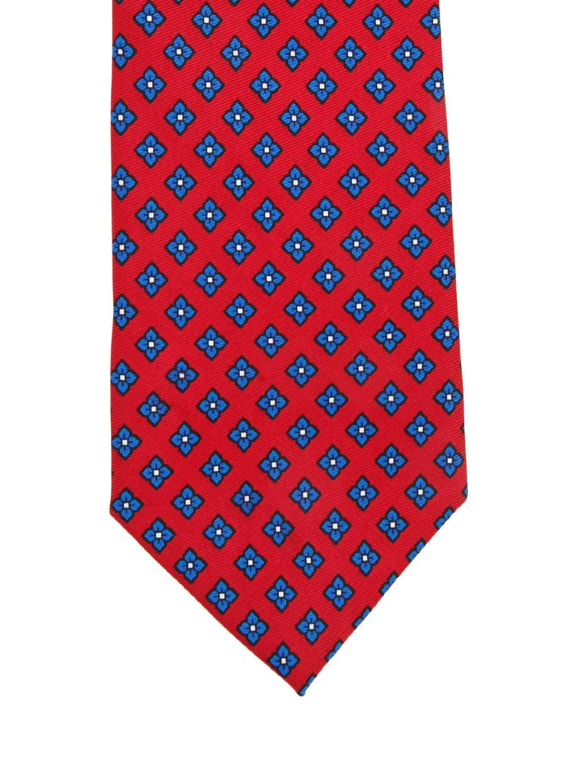 maroon & blue polyester tie - 12523180 - Zoom Image - 3