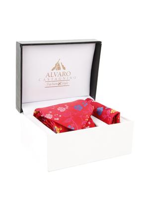 red polyester tie - 12523201 - Standard Image - 4
