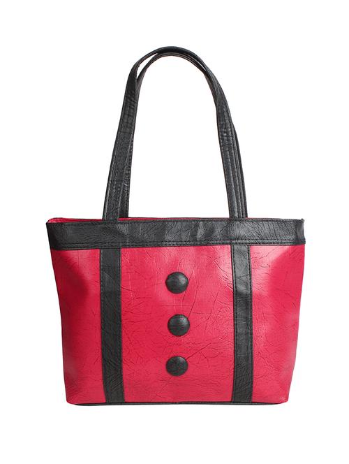 Pink leatherette handbag - 12523853 - Very Small Image - 1