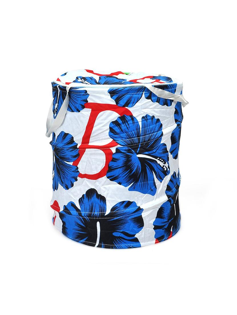 multi colored fabric foldable laundry basket - 12526151 - Zoom Image - 1