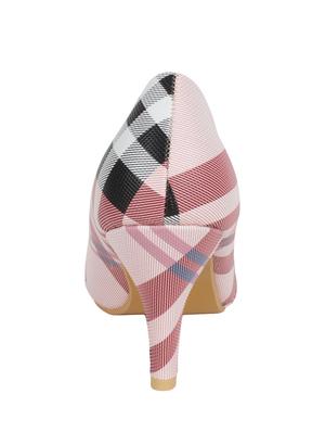 pink leatherette slip on pumps - 12543356 - Standard Image - 3