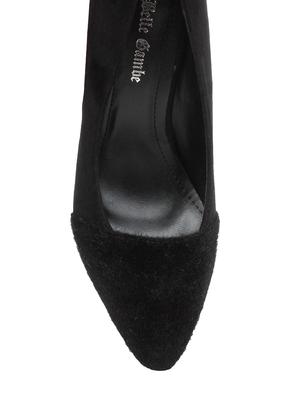 black leatherette slip on pumps - 12543357 - Standard Image - 4