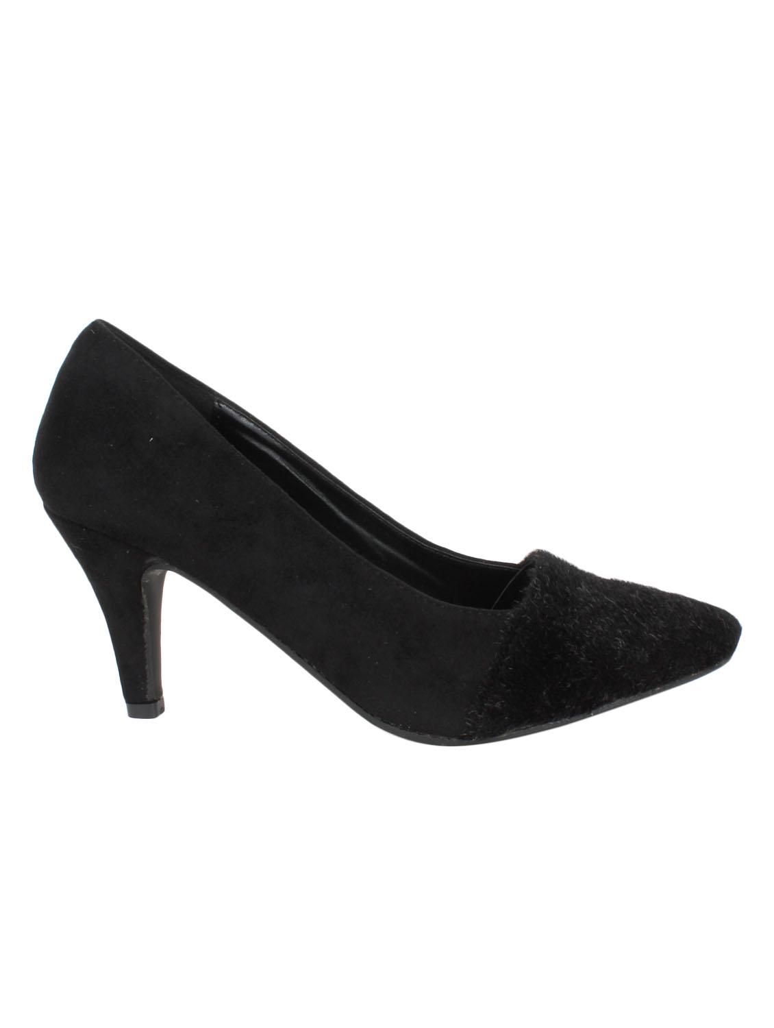 black leatherette slip on pumps - 12543357 - Zoom Image - 2