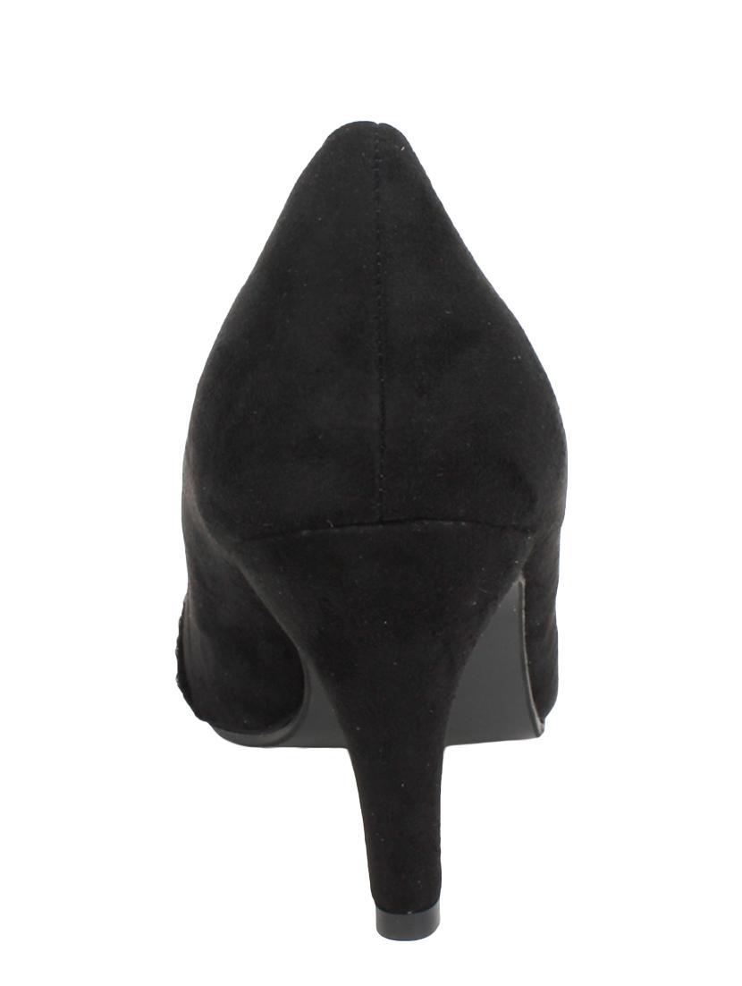 black leatherette slip on pumps - 12543357 - Zoom Image - 3