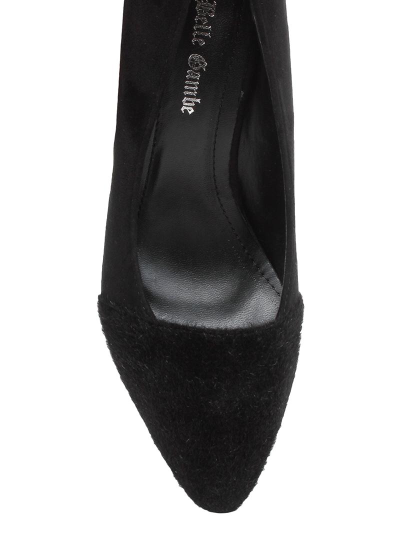 black leatherette slip on pumps - 12543357 - Zoom Image - 4