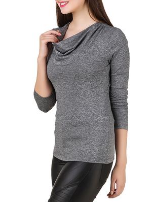 cowl neck knitted top - 12546923 - Standard Image - 2