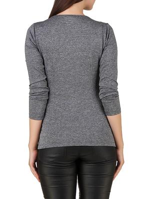 cowl neck knitted top - 12546923 - Standard Image - 3