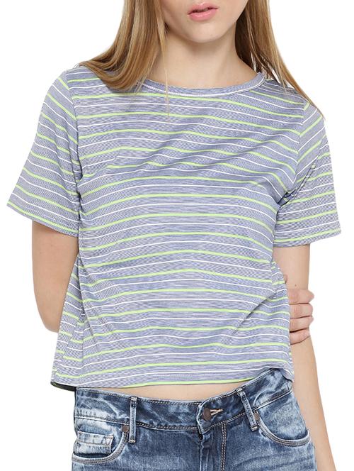 blue cotton tee - 12550205 - Very Small Image - 1