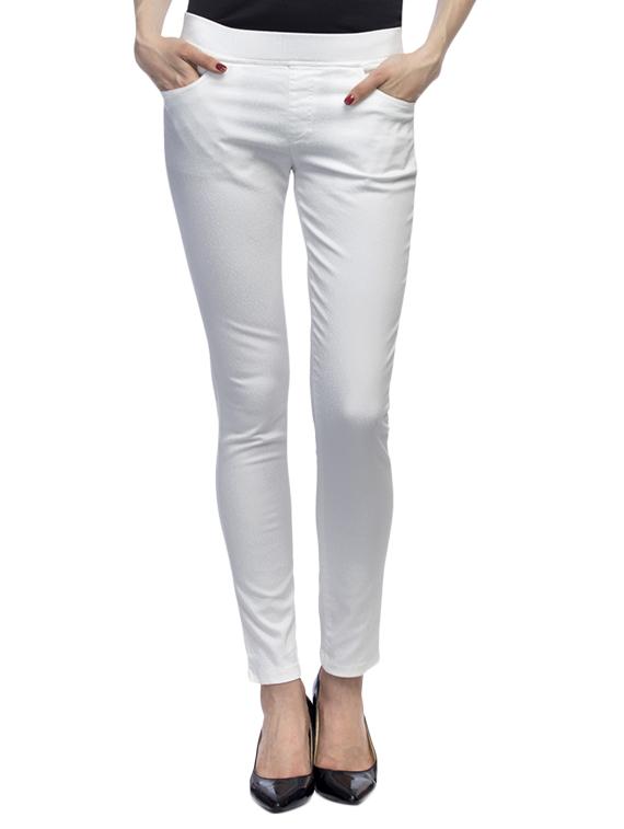 white cotton jeggings - 12551794 - Zoom Image - 1