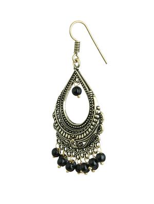 black brass chandelier earrings - 12552263 - Standard Image - 2