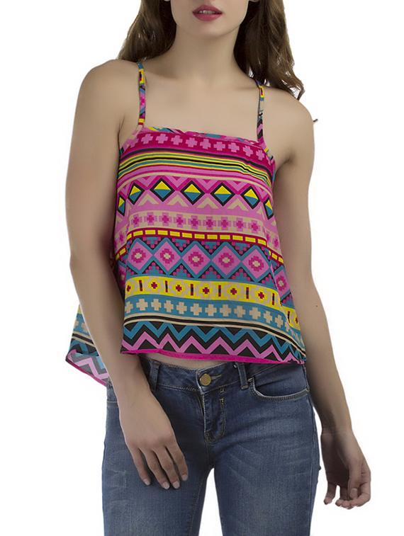 a-line criss-cross back top - 12552333 - Zoom Image - 1