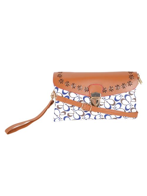 multi leatherette printed sling clutch - 12552914 - Standard Image - 1