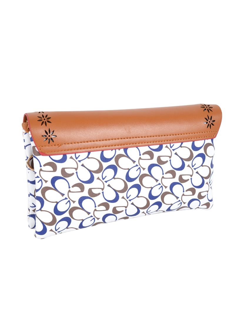 multi leatherette printed sling clutch - 12552914 - Zoom Image - 2