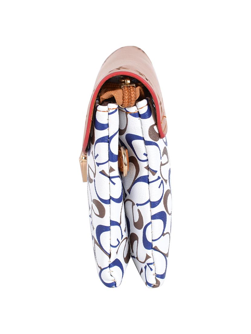 multi leatherette printed sling clutch - 12552914 - Zoom Image - 4