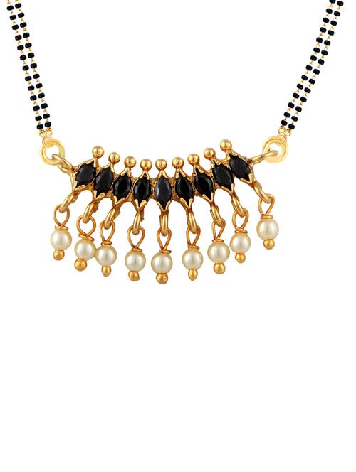 black gold plated pendant - 12553224 - Standard Image - 1
