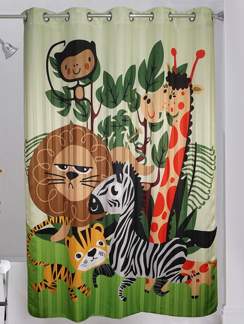 lushomes digitally printed kids design shower curtain with 10 eyelets - 12555253 - Standard Image - 1