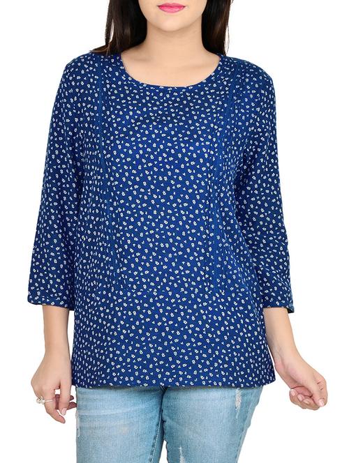 blue cotton top - 12555259 - Standard Image - 1