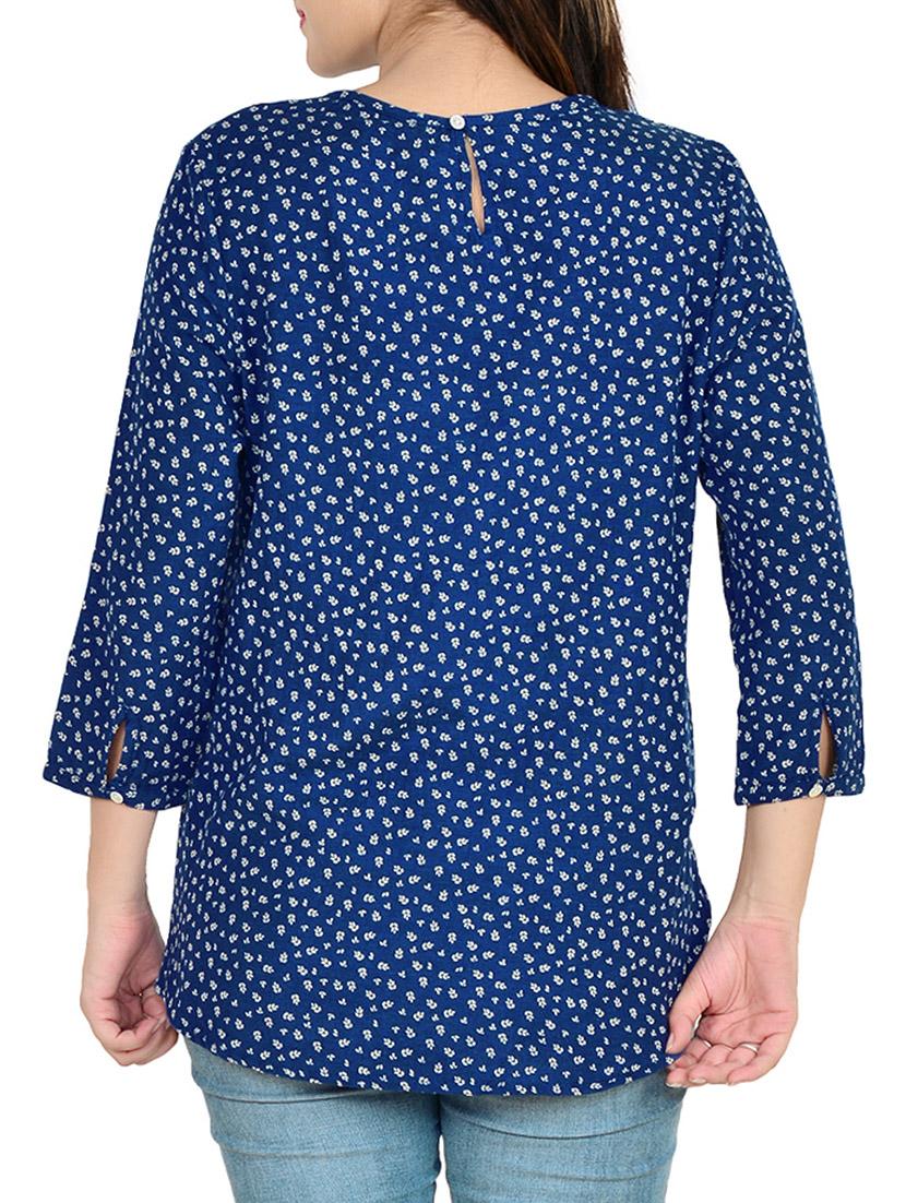 blue cotton top - 12555259 - Zoom Image - 3