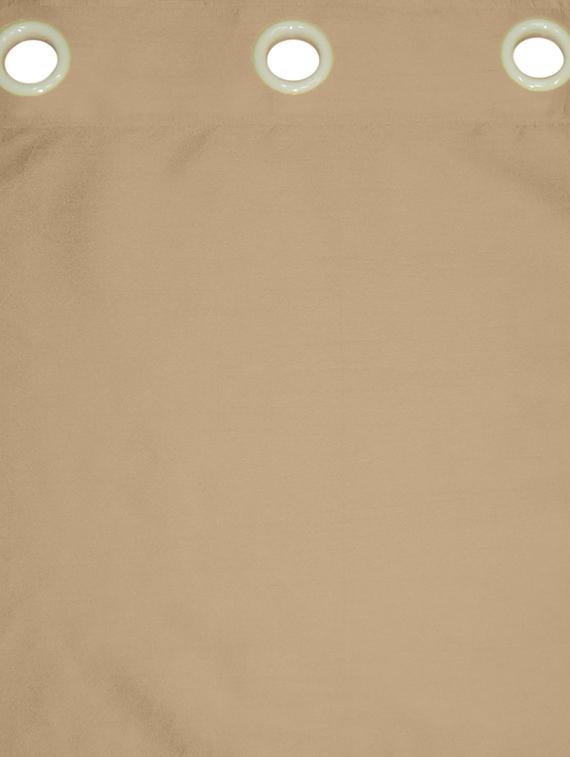 lushomes cream dupion silk curtain with 6 plastic eyelets (pack of 2 pcs) for windows - 12555427 - Zoom Image - 2