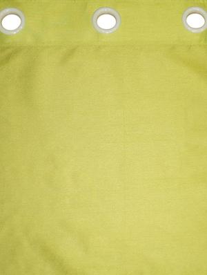 lushomes green dupion silk curtain with 6 plastic eyelets (pack of 2 pcs) for windows - 12555428 - Standard Image - 2