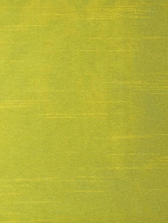 lushomes green dupion silk curtain with 6 plastic eyelets (pack of 2 pcs) for windows - 12555428 - Zoom Image - 3