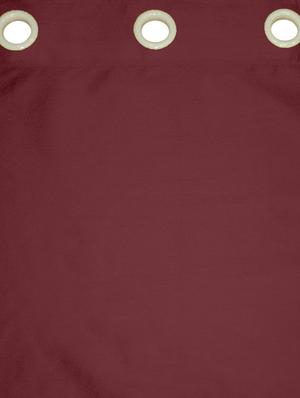 lushomes burgundy dupion silk curtain with 6 plastic eyelets (pack of 2 pcs) for doors - 12555431 - Standard Image - 2